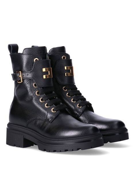 Anfibi con fibbia e logo ELISABETTA FRANCHI KIDS | F4A5 E0719 1251999